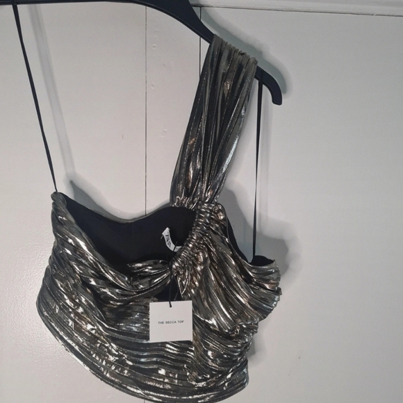 ZARA Asymmetrical "The Becca" Top L NWT - Picture 2 of 5